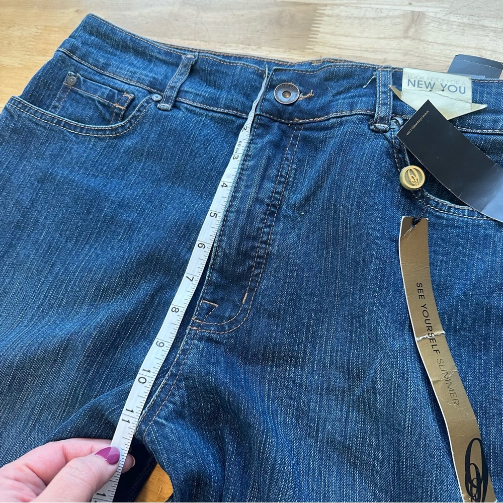 Nine West Marianna VTG Dark Wash Jean NWT Size 16/32 16 Dark Antique Slimming - Picture 8 of 10
